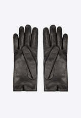 Logo Gloves in Nappa Leather