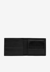 Logo-Printed Bi-Fold Leather Wallet