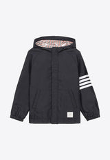 Boys 4-bar Stripes Nylon Jacket