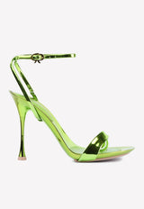 Spice Ribbon 95 Metallic Leather Sandals