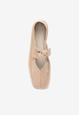 Hereu Llasada Knotted Strap Ballet Flats Cream WFR23LLSH001LE/M_HEREU-CR