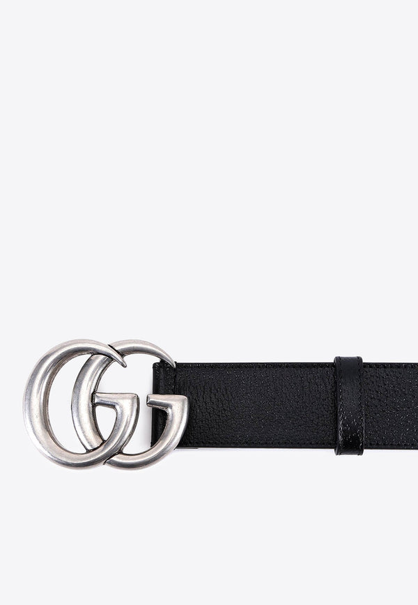 Double G Grained Leather Belt