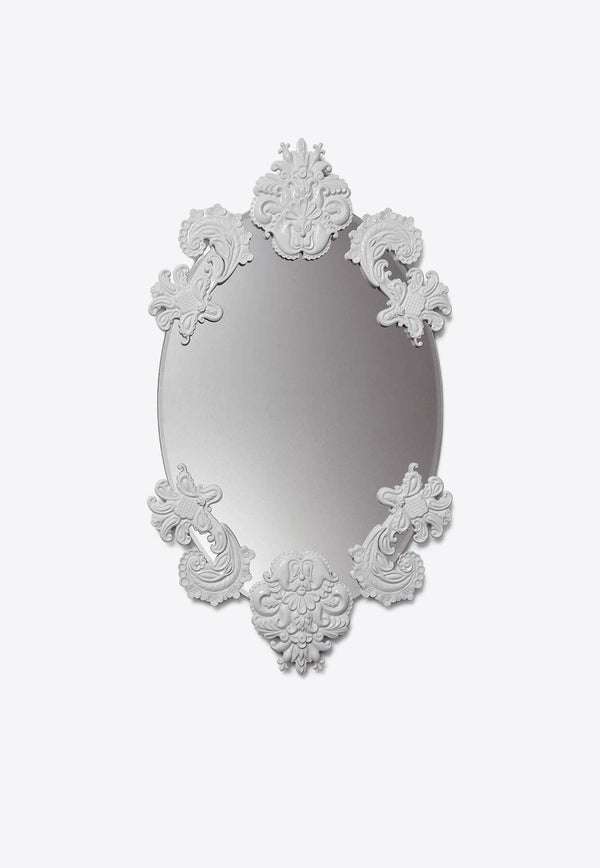 Oval Frameless Wall Mirror