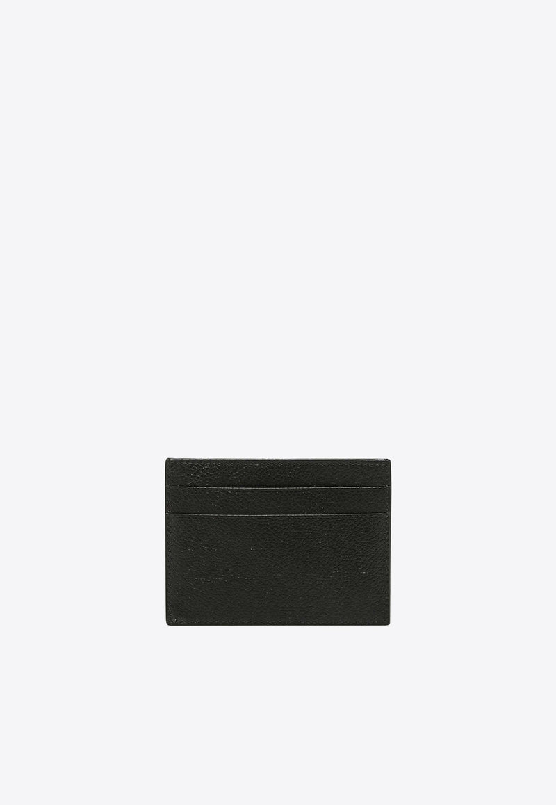 Logo Print Leather Cardholder