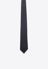 Wool-Blend Tie with Pointed Tip