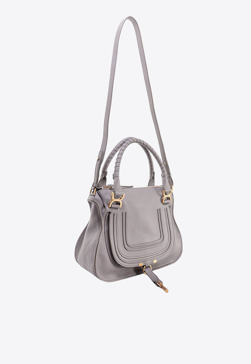 Medium Marcie Leather Shoulder Bag