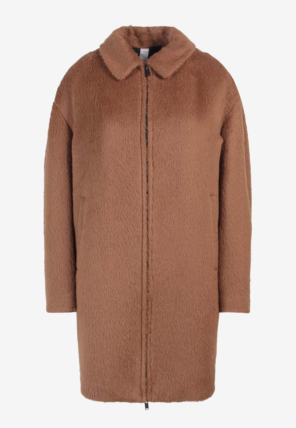 Mottola Zip-Up Alpaca Coat