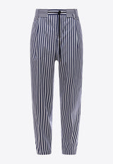 Straight-Leg Striped Pants