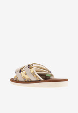 Paisley Motif Nylon Sandals