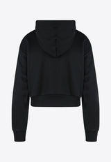 Logo Cropped Hooded Sweatshirt