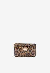 Medium Leopard Print Cardholder