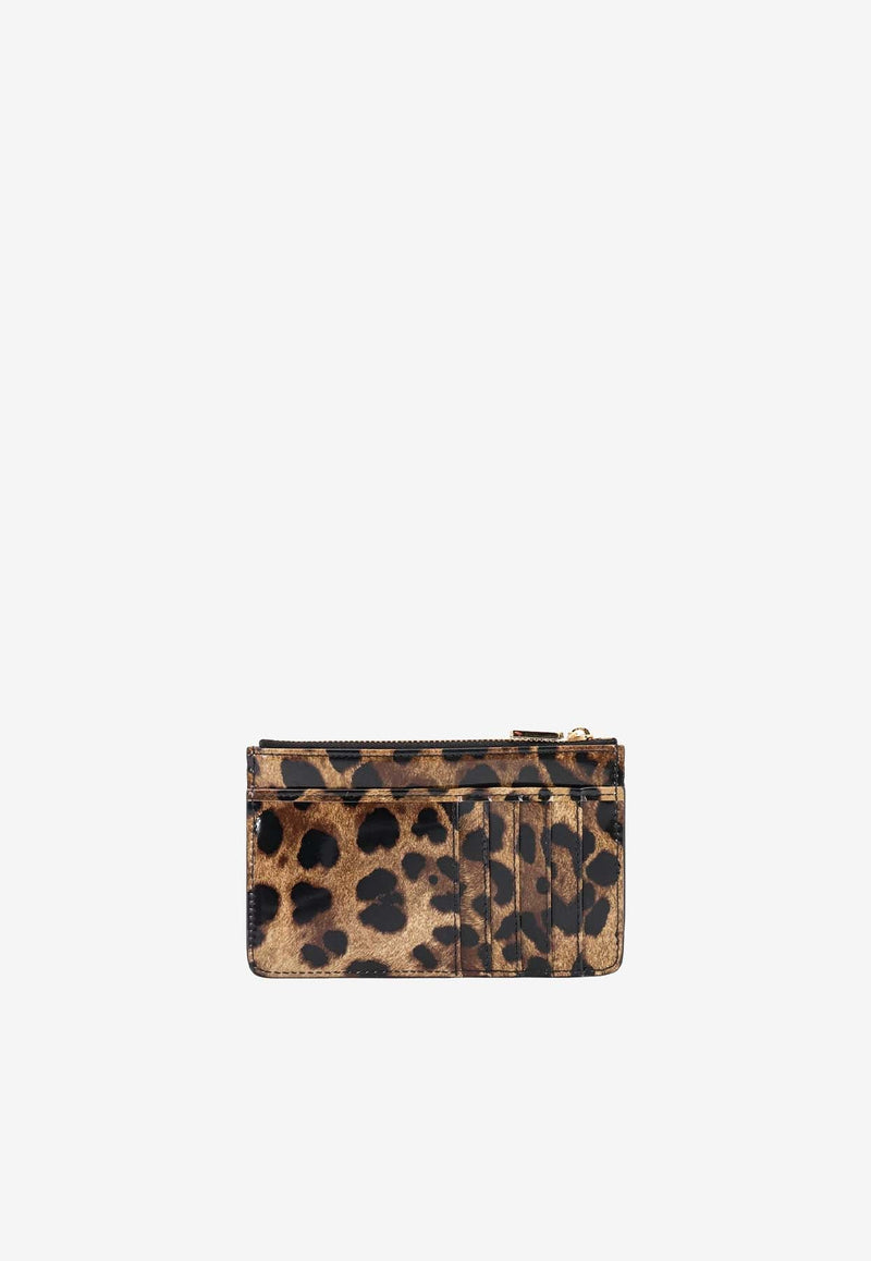 Medium Leopard Print Cardholder