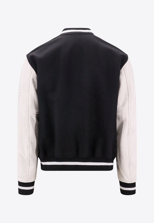 Logo Patch Varsity Bomber Jacket