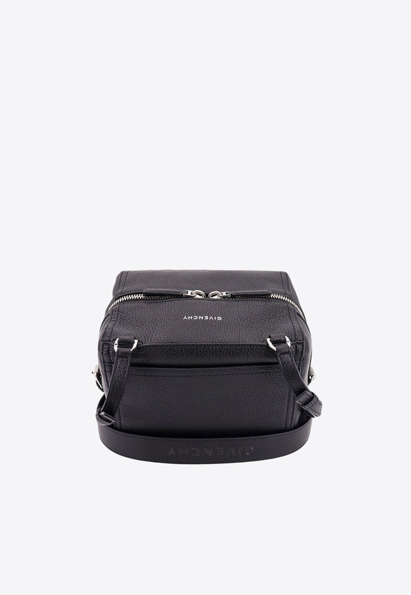 Small Pandora Grained Leather Crossbody Bag