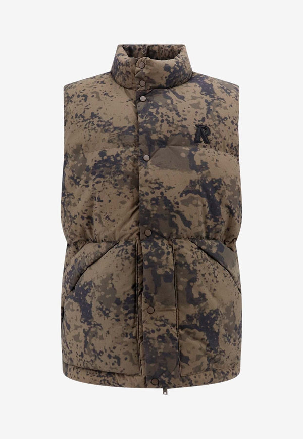 Camouflage Quilted Down Vest