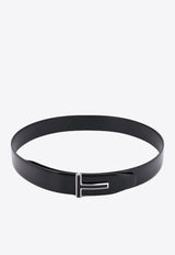 T Buckle Leather Belt