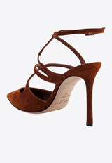 Azia 105 Pointed Suede Pumps