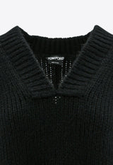 V-neck Wool-Blend Sweater