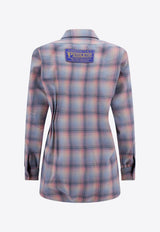 Long-Sleeved Checked Shirt