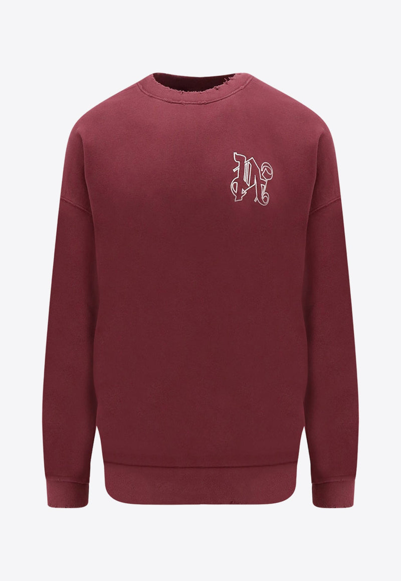 Logo Embroidered Crewneck Sweatshirt