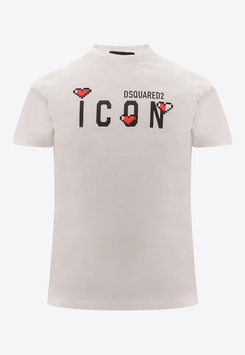 Icon Logo Print Crewneck T-shirt