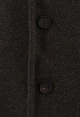 Ostuni Herringbone Wool Coat