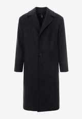 Single-Breasted Wool Coat