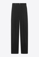 Velvet Wide-Leg Pants