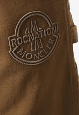 Logo Embroidered Cargo Pants