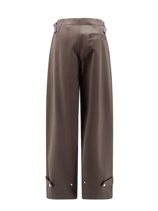 Straight-Leg Pleated Pants