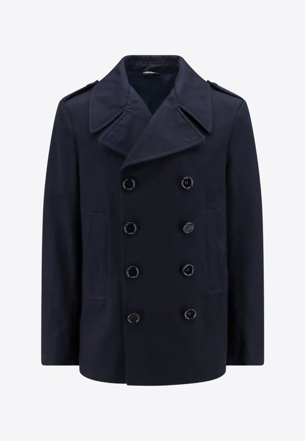 Double-Breasted Wool Peacoat