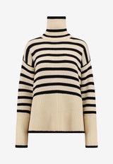 Turtleneck Striped Sweater