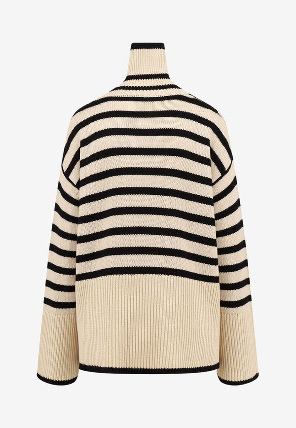 Turtleneck Striped Sweater