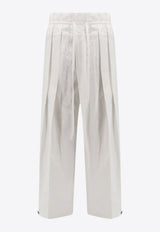 Pleated Wide-Leg Pants