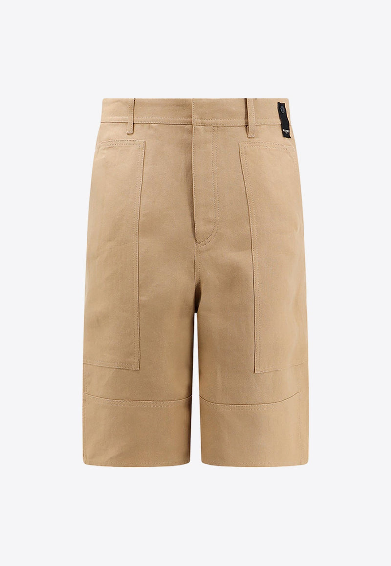 Logo Patch Bermuda Shorts