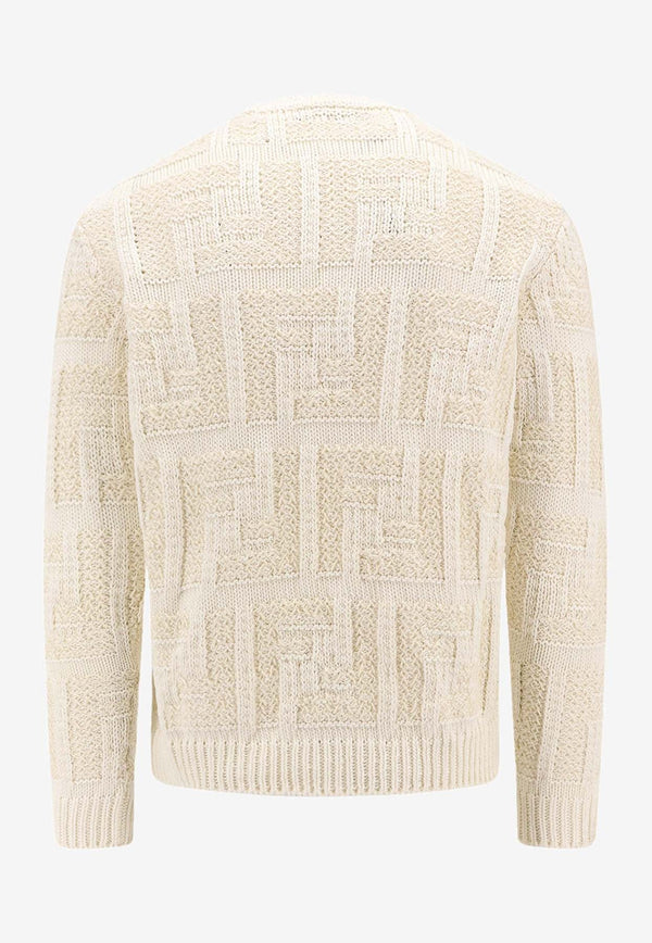 FF Jacquard Knitted Sweater