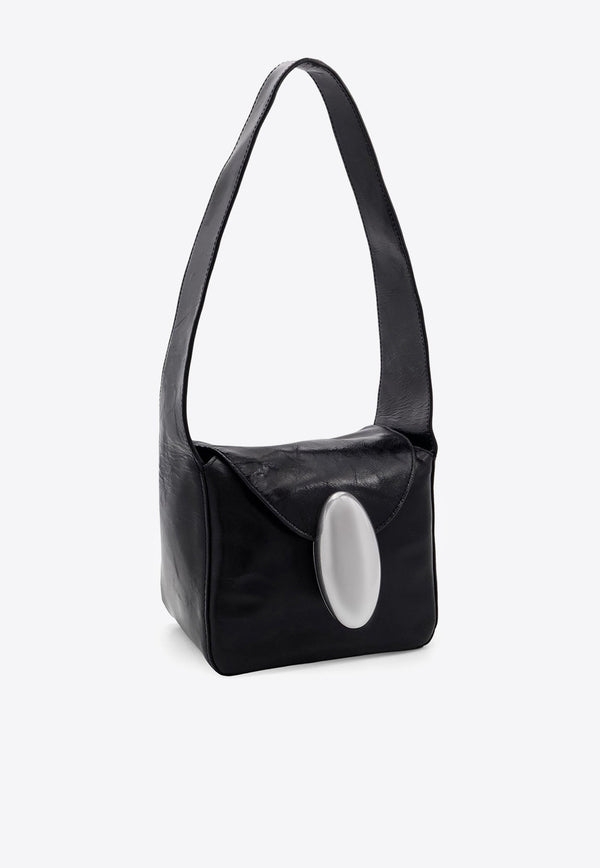 Small Dome Leather Shoulder Bag