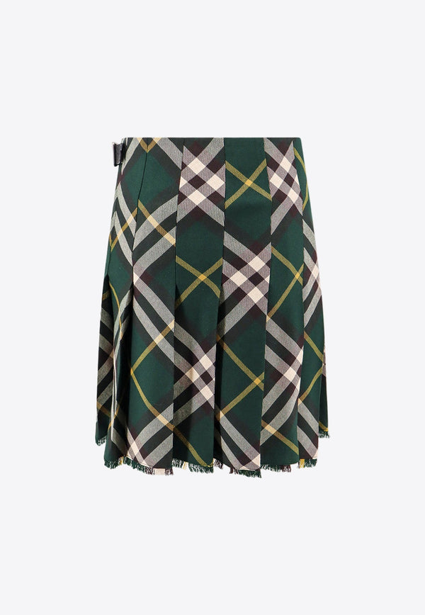 Vintage Check Mini Wrap Skirt