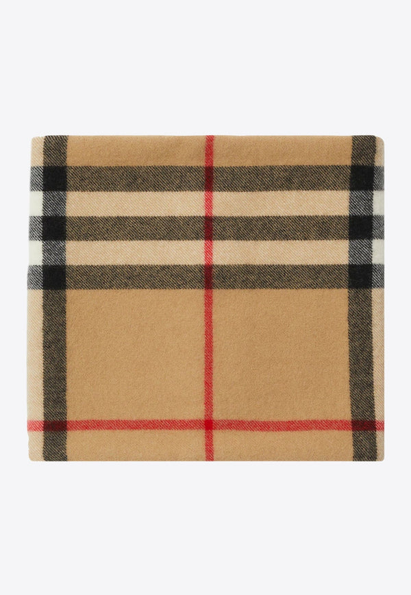 Checked Cashmere Snood