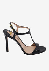 Angelina 105 Croc-Embossed Leather Sandals