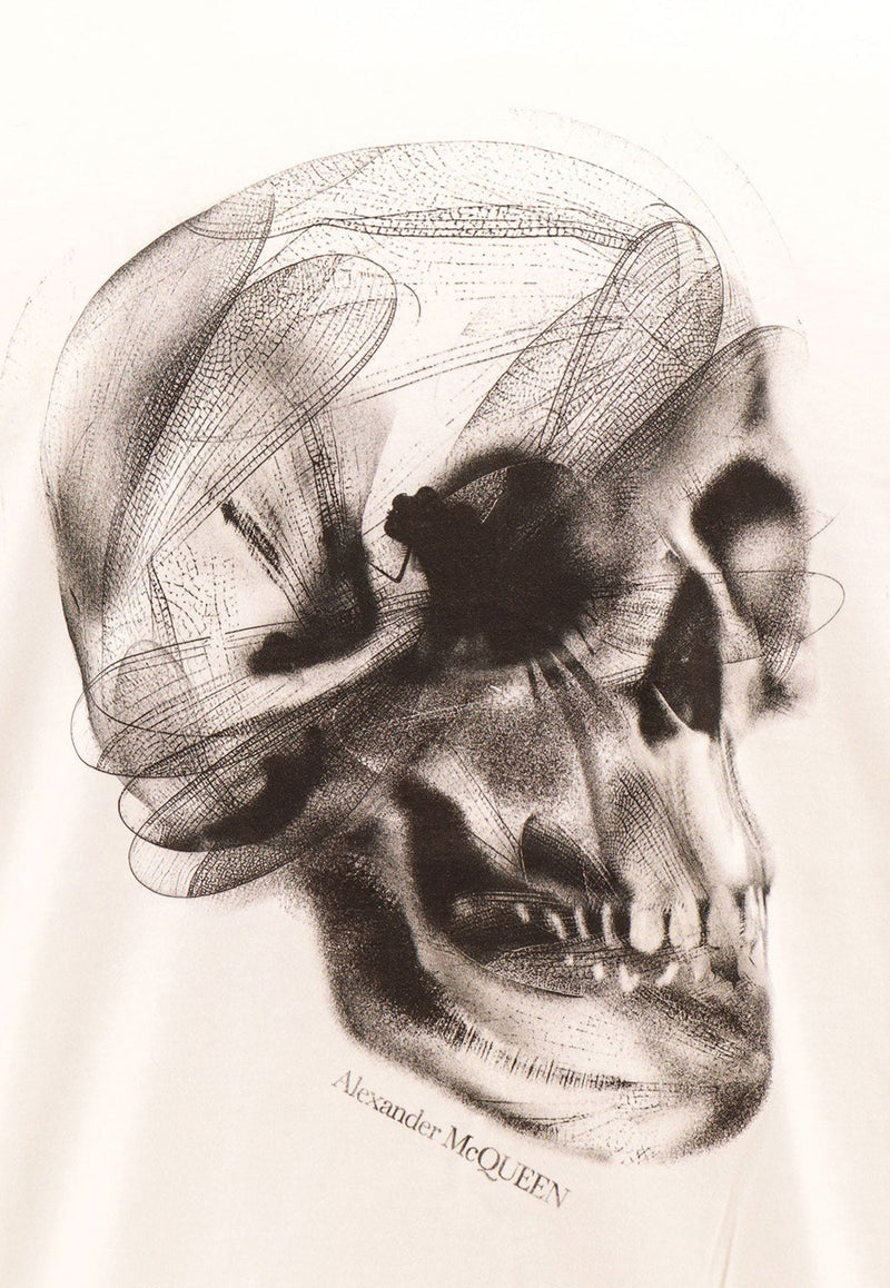Skull Print Crewneck T-shirt