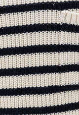 Striped Knitted Wool Sweater