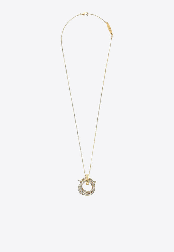Gancini Crystal-Embellished Necklace