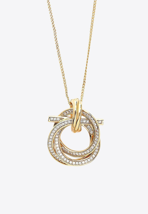Gancini Crystal-Embellished Necklace