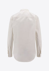 Mandarin Collar Long-sleeved Shirt