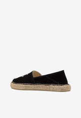 Embroidered Elephant Canvas Espadrilles