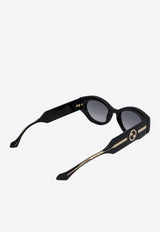 Oval Acetate Sunglasses