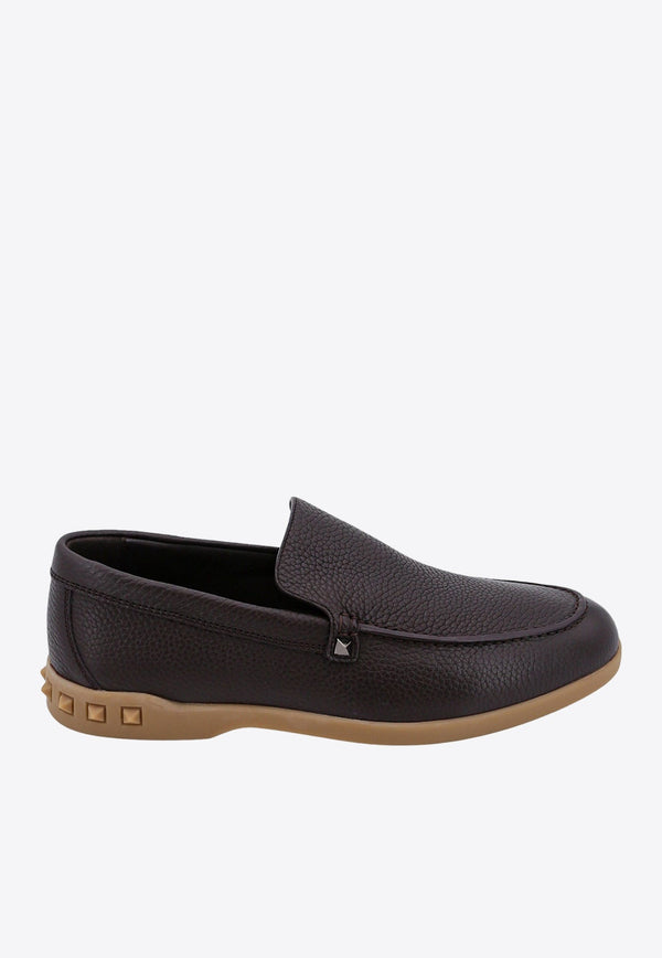Leisure Flows Studded Leather Loafers