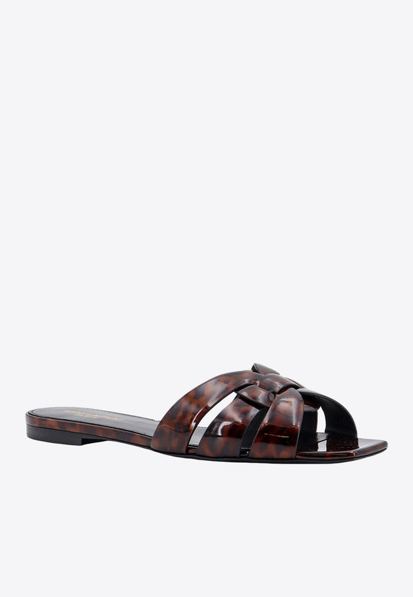 Tribute Patent Leather Flat Sandals