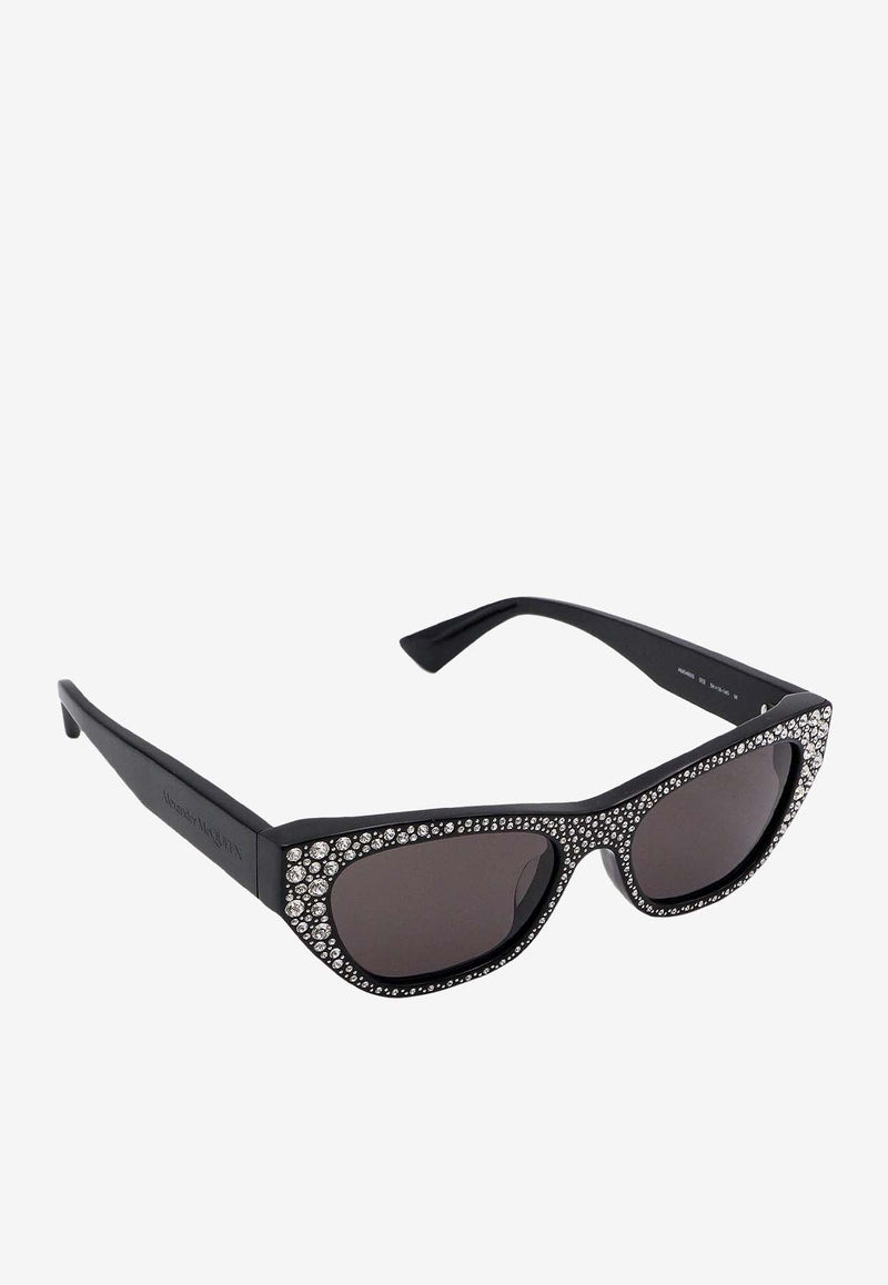 Rhinestone Embellished Cat-Eye Sunglasses